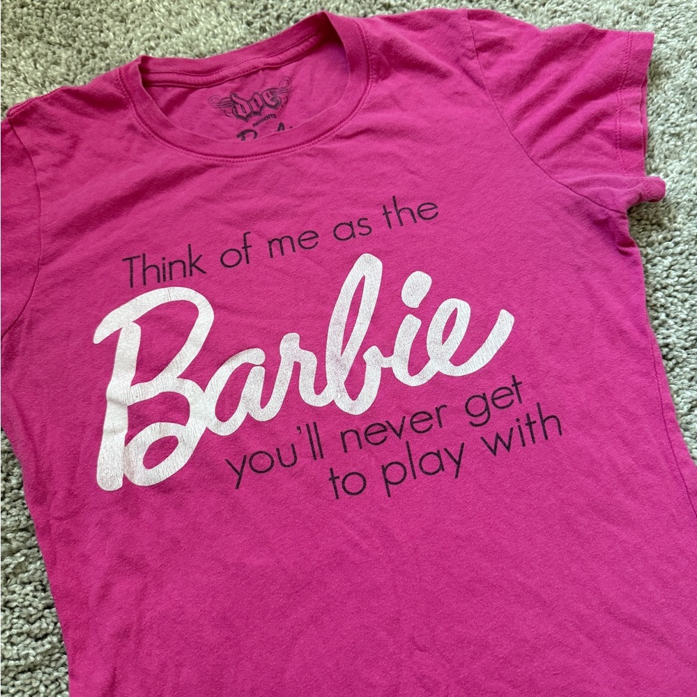 Women’s Sassy Barbie T-Shirt, Hot Pink, Small - Picture 2 of 3